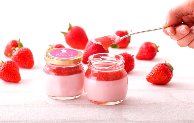 完熟いちごミルクプリン